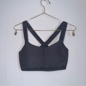 Under Armour Charcoal Crossback Sports Bra